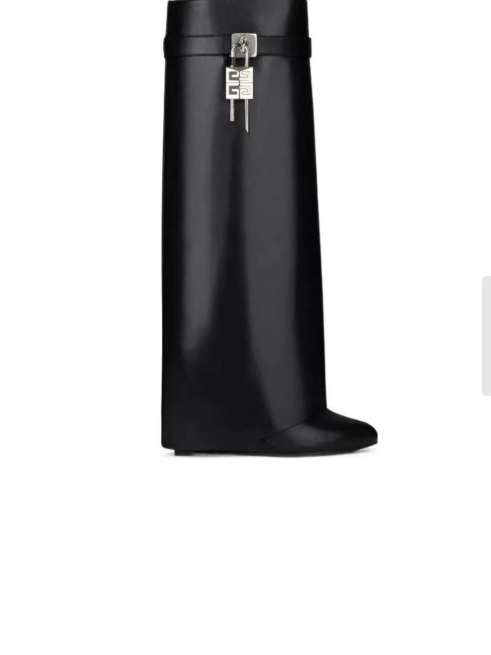 Givenchy Shark Lock  Boot with Gold Padlocks